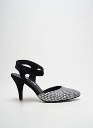 Sandale/pantofi decupați toc de 7 la 9 cm negru TAMARIS femme