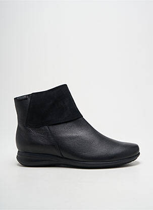 Botine/ghete țesătură satinată toc plat până la 3 cm negru MEPHISTO femeie