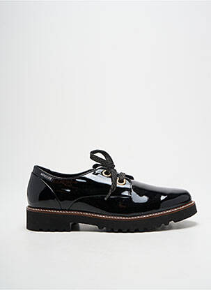 Derby-uri material neted toc plat până la 3 cm negru MEPHISTO femeie