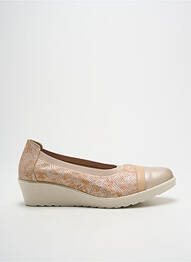 Balerine imprimare toc de 4 la 6 cm auriu HIRICA femme