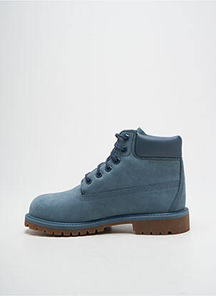 Botine/ghete închidere cu șireturi toc mic albastru TIMBERLAND copil