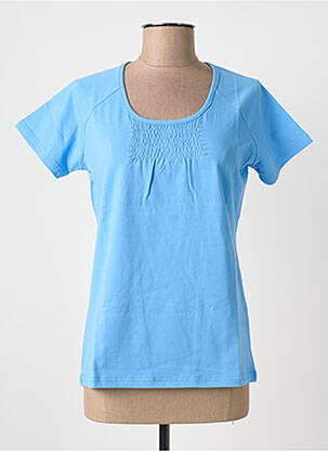 Tricou elasticitate mâneci scurte albastru ERIC TABARLY femeie