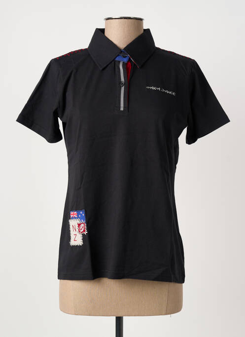 Polo negru HAKA DANCE femeie