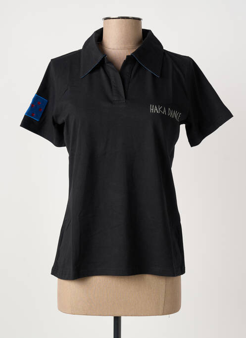 Polo negru HAKA DANCE femeie