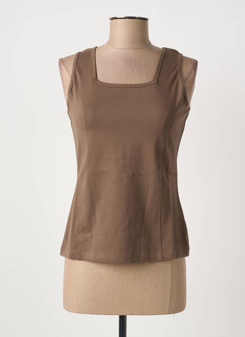 Maiou elasticitate fără mâneci maro CLOUD'S femme