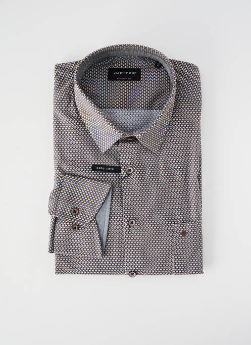 Cămașă cu mâneci lungi maro JUPITER bărbat