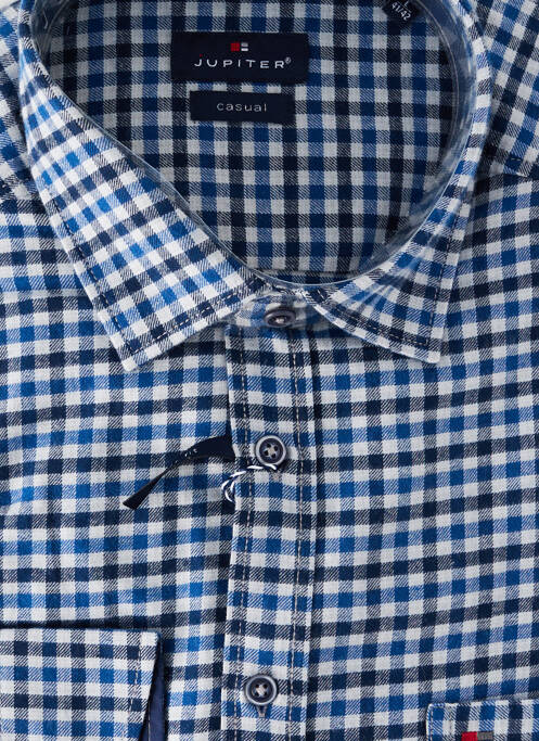Cămașă cu mâneci lungi albastru JUPITER bărbat