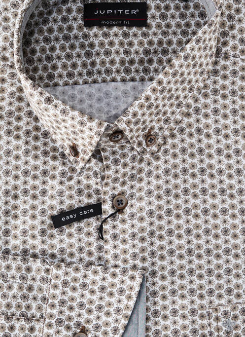 Cămașă cu mâneci lungi bej JUPITER bărbat