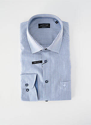 Cămașă cu mâneci lungi imprimeu dungi albastru JUPITER homme