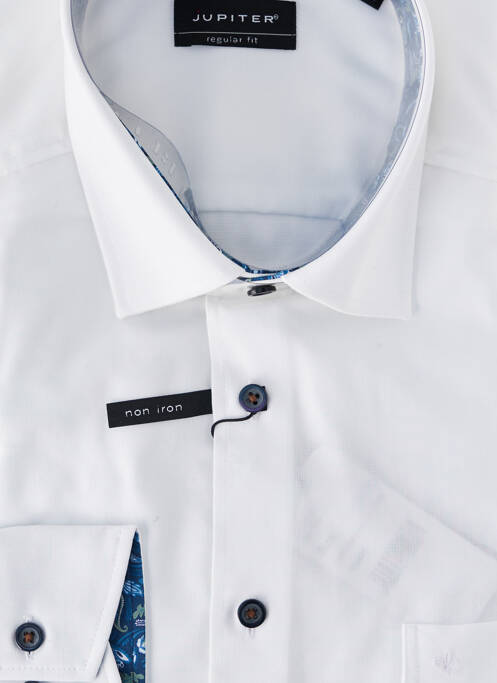 Cămașă cu mâneci lungi alb JUPITER bărbat