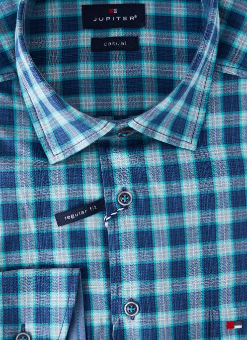 Cămașă cu mâneci lungi albastru JUPITER bărbat