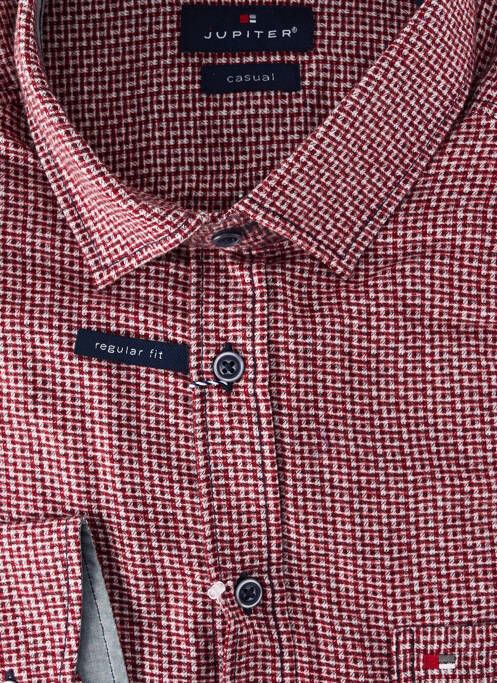 Cămașă cu mâneci lungi roșu JUPITER bărbat