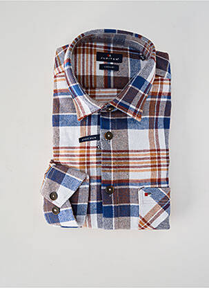 Cămașă cu mâneci lungi maro JUPITER bărbat