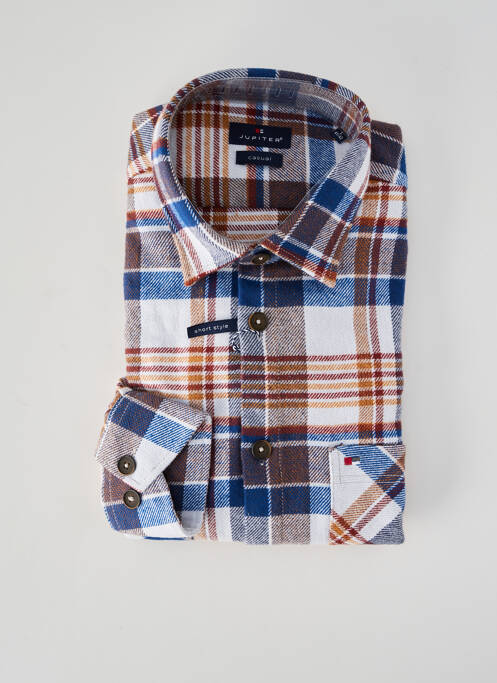 Cămașă cu mâneci lungi maro JUPITER bărbat