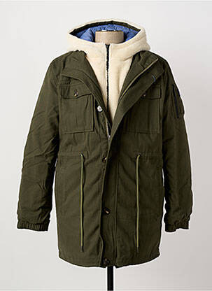 Parka mâneci lungi cu glugă verde PIONEER bărbat