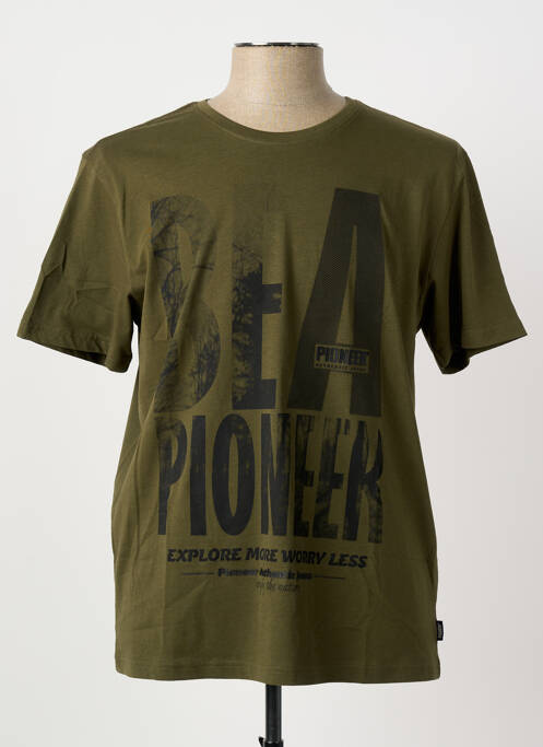 Tricou verde PIONEER bărbat