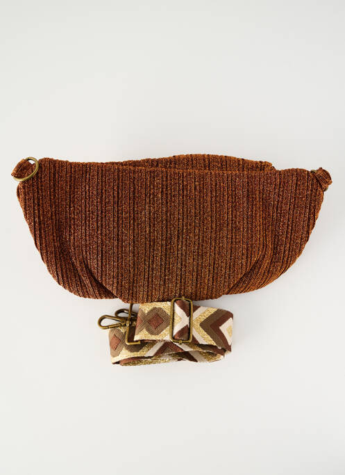 Geantă maro PIECES femeie