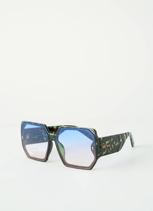 Ochelari de soare imprimeu fantezie albastru IYÜ femme
