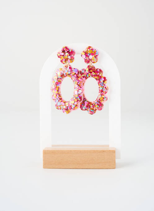 Cercei roz ODETTE femeie