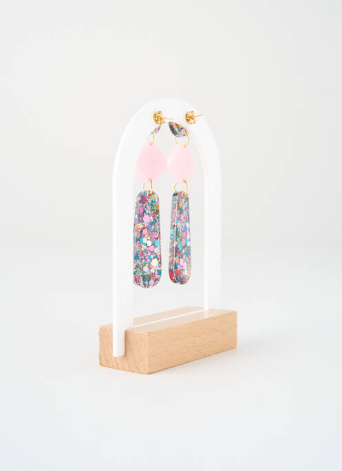 Cercei roz ODETTE femeie