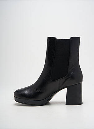 Botine/ghete material neted toc de 7 la 9 cm negru BULLBOXER femeie