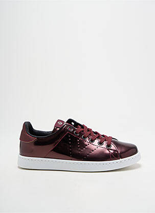 Adidași material neted toc plat până la 3 cm violet VICTORIA femeie