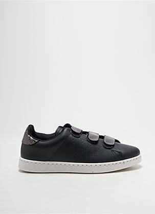 Adidași vârf rotund toc plat până la 3 cm negru VICTORIA femeie