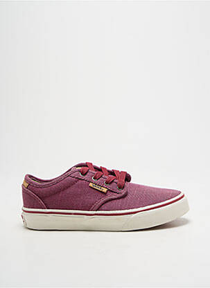 Adidași închidere cu șireturi vârf rotund violet VANS fată