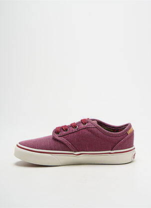 Adidași închidere cu șireturi vârf rotund violet VANS fată