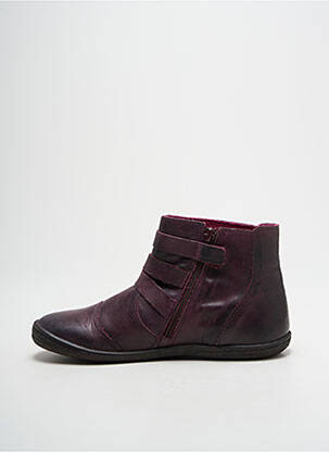 Botine/ghete material neted vârf rotund violet KICKERS fată