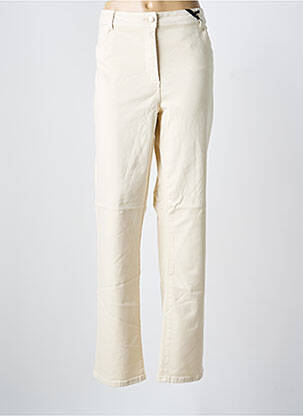 Blugi cu croială dreaptă bej JULIE GUERLANDE femeie