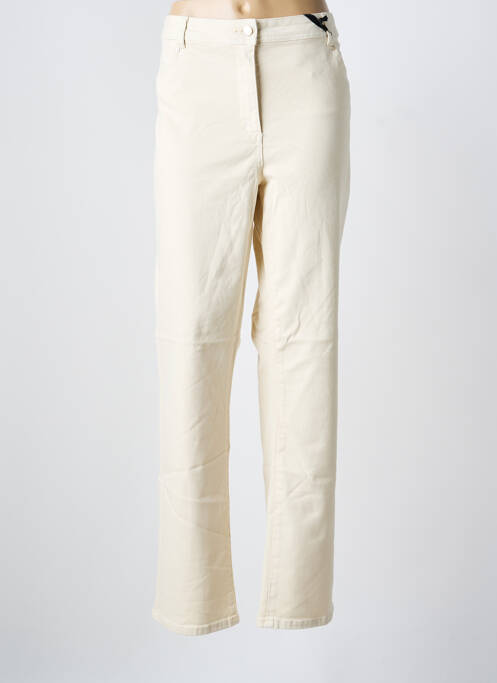 Blugi cu croială dreaptă bej JULIE GUERLANDE femeie