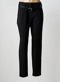 Pantalon slim țesătură poplin mărime normală negru IMITZ femme