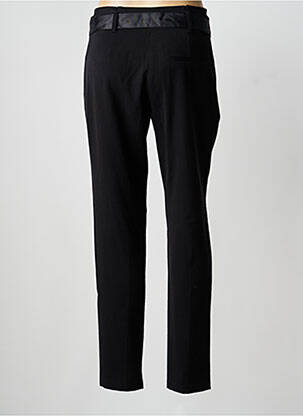 Pantalon slim țesătură poplin mărime normală negru IMITZ femeie