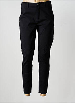 Pantalon slim țesătură poplin mărime normală negru GEISHA femeie