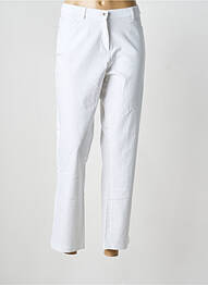 Pantalon drept elasticitate mărime normală alb CHRISTINE LAURE femeie