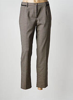 Pantalon slim maro CHRISTINE LAURE femeie