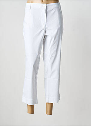 Pantalon 7/8 elasticitate mărime normală alb JULIE GUERLANDE femeie