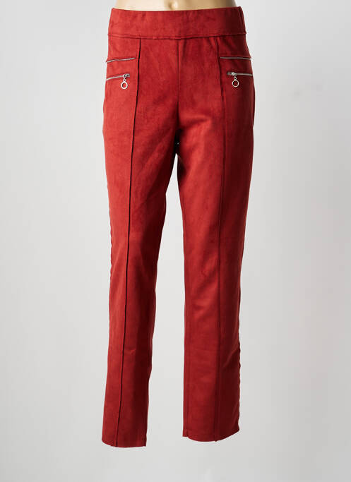 Pantalon slim portocaliu LILI & CAROLINE femeie