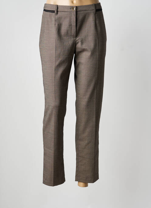 Pantalon slim maro CHRISTINE LAURE femeie