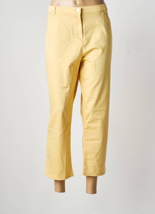 Pantalon 7/8 galben CHRISTINE LAURE femeie