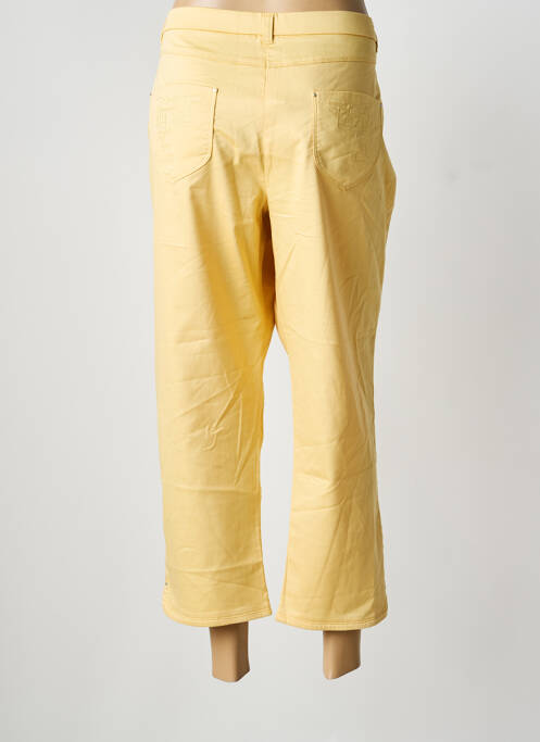 Pantalon 7/8 galben CHRISTINE LAURE femeie