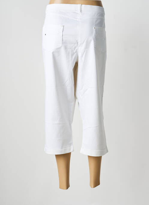 Pantalon trei sferturi alb CHRISTINE LAURE femeie