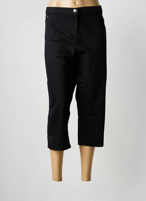 Pantalon trei sferturi negru CHRISTINE LAURE femeie
