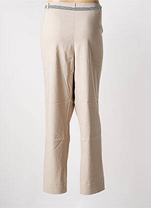 Pantalon drept elasticitate mărime normală bej CHRISTINE LAURE femeie