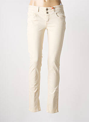 Pantalon slim talie joasă talie joasă bej STREET ONE femeie