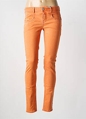 Pantalon slim talie joasă talie joasă portocalie STREET ONE femeie