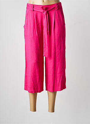 Pantalon trei sferturi roz COULEURS DU TEMPS femeie