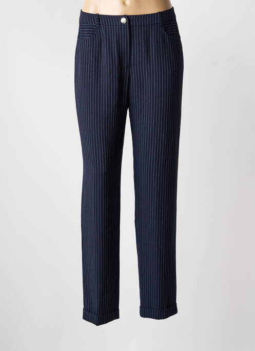 Pantalon drept albastru CHRISTINE LAURE femeie