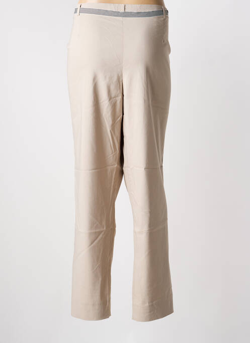 Pantalon drept bej CHRISTINE LAURE femeie
